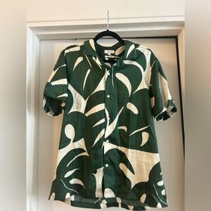 Reiss Silk Cuban Camp Shirt